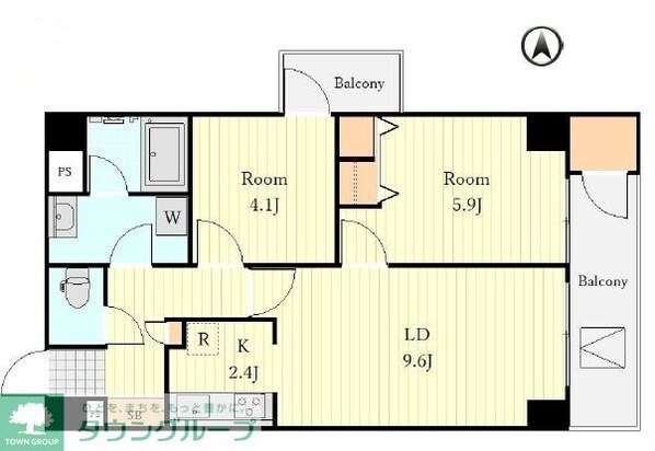 カルチェ恵比寿の物件間取画像